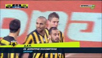 2-0 Dimitrios Kolovetsio Goal Greece Cup  Quarterfinal - 28.01.2016, AEK Athens 2-0 Iraklis Salonica