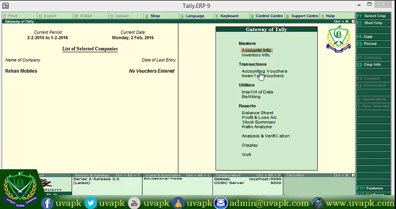 Lecture 10 how to make trancations in tally in hindi urdu