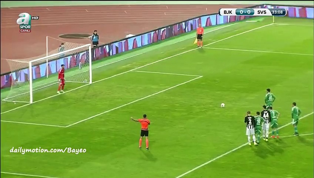 Ali Akburc Goal - Besiktas 0 - 1 Sivas Belediyespor - 28-01-2016