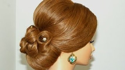Wedding prom updo, hairstyle for long hair