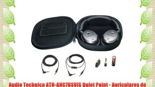 Audio Technica ATH-ANC7BSViS Quiet Point - Auriculares de cancelaci?n de ruido conector est?reo