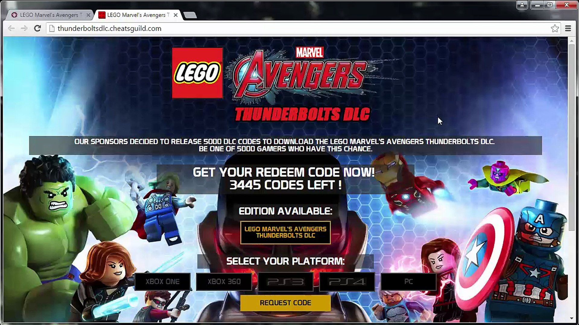 LEGO Marvel's Avengers Thunderbolts DLC Code Generator - video Dailymotion