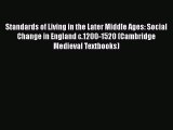 Standards of Living in the Later Middle Ages: Social Change in England c.1200-1520 (Cambridge