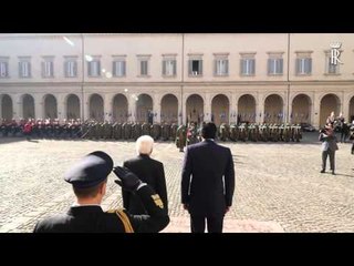 Roma - Il Presidente Mattarela incontra l'Emiro dello Stato del Qatar (28.01.16)