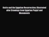 Osiris and the Egyptian Resurrection Illustrated after Drawings from Egyptian Papyri and Monuments