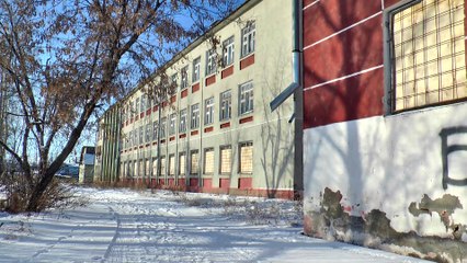 Abandoned school building