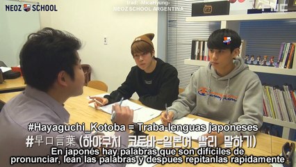 [SUB ESP] FNC NEOZ SCHOOL Ep. 5 Clase de japonés