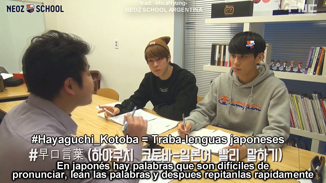 [SUB ESP] FNC NEOZ SCHOOL Ep. 5 Clase de japonés