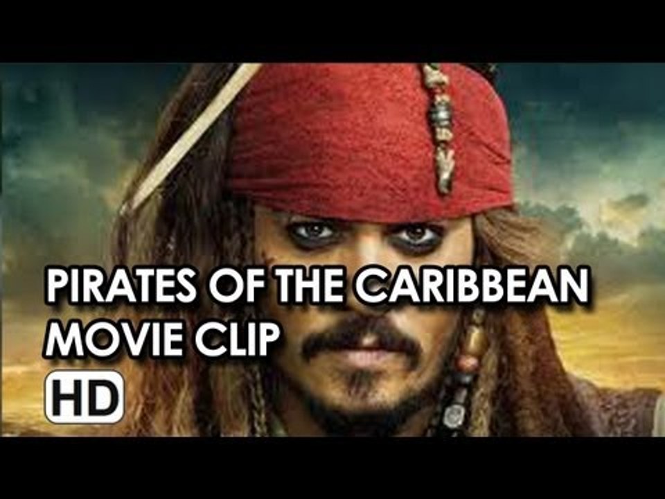 Johnny Depp in "Wet Again" Movie Clip from Pirates of the Caribbean: On Stranger Tides