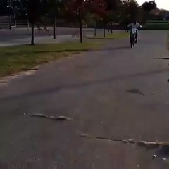 Un wheelie qui troune mal! porter votre équipement en moto!!!