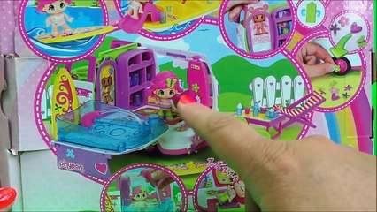 UNBOXING MY NEW RV CAMPER VAN WITH Jacuzzi Pool PINYPON TOY Playset
