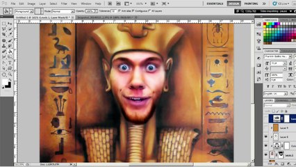 FREAKY PHARAOH - Speed art (photoshop)