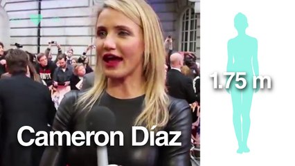La estatura de tus celebridades favoritas