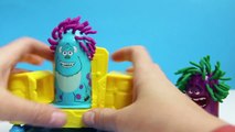 Play Doh Monsters University Scare Chair Barber Shop Disney Play Doh toy review unboxingsu