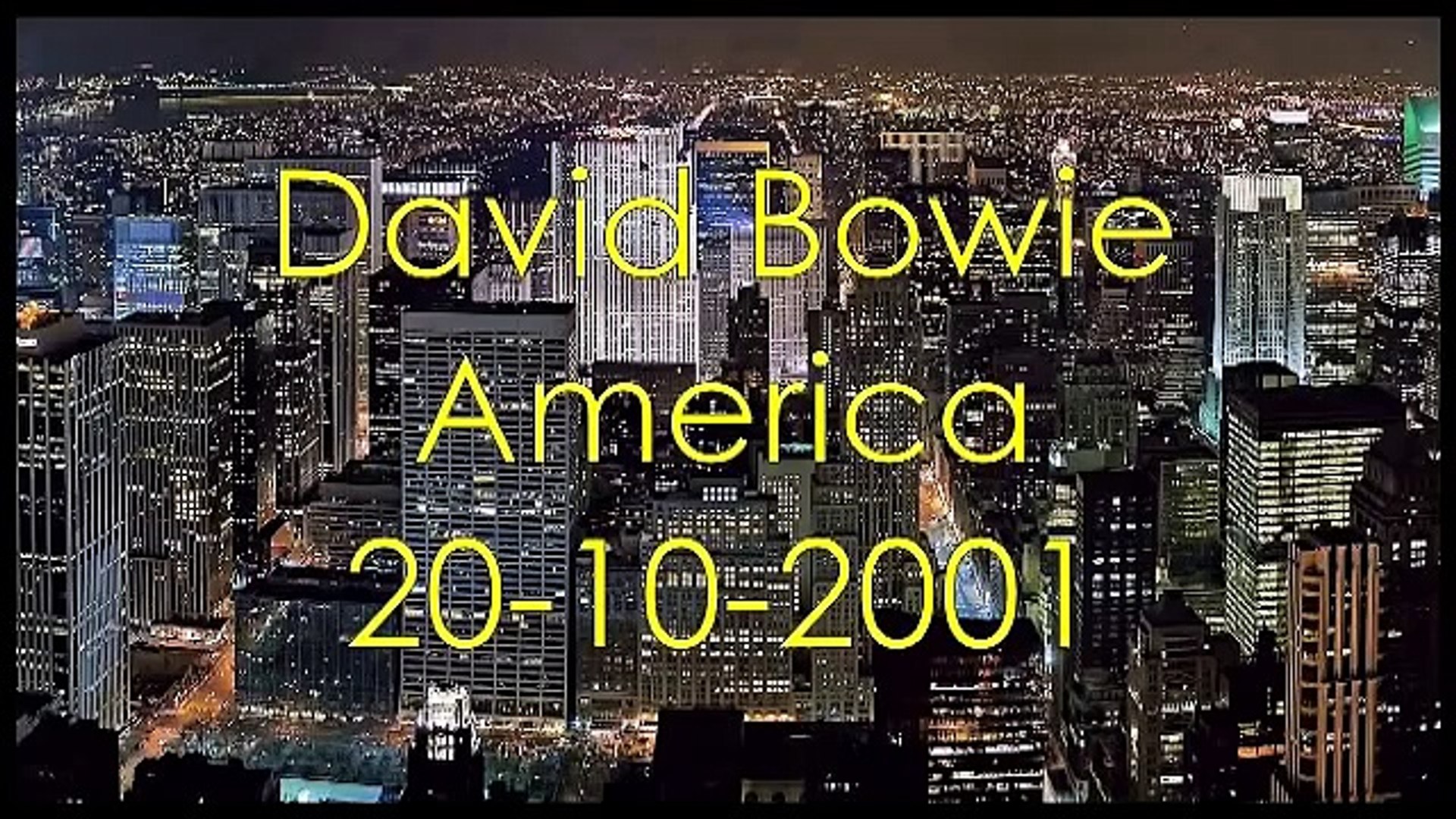 ⁣2001 David Bowie America