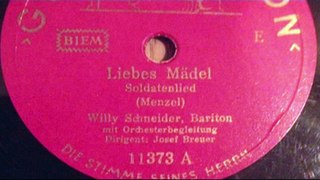 Liebes Mädel Willy Schneider Orchester Josef Breuer