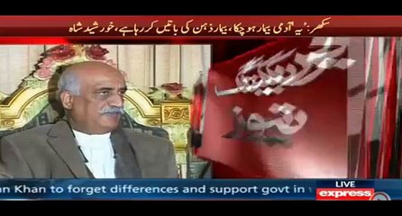 Choudhry Nisar Imran khan se mila huwa hai, Khursheed shah ka Ilzam