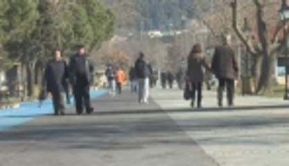 Vatandaşlar sıcak havanın keyfini çıkardı