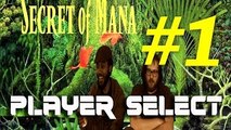 Let's Play Secret Of Mana [BLIND] Part 1 (The Race To Co-Op) - SNES - Player Select