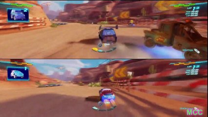 PS3 Cars 2 Game RAOUL vs DJ Battle Racing By Disney Cars Toy Club