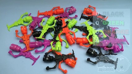 Learn Colour wit Halloween Zombi Nois Make Toys! Fun Learning Contest!