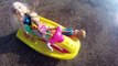 Frozen KIDS Octopus ATTACK! Disney Princess Elsa BARBIE Jetski Ride Toy Parody