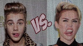 justin bieber vs miley cyrus