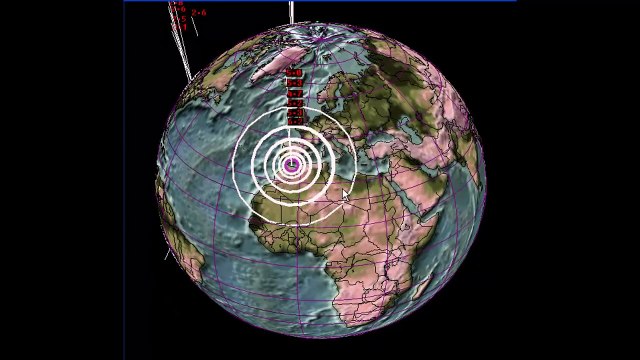 Earthquake NNE Hoceima city , in Mediterranean Sea between Morocco and Spain زلزال قرب الحسيمة