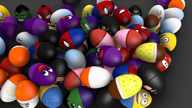 Learn Colors with Surprise Eggs Prank 3D for Kids Toddlers Color Balls Smiley Face [DuckDuckKidsTV]