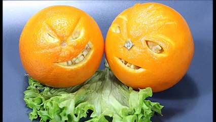 025. Free vegetable carving course orange face _ Darmowy kurs carvingu buzia z pomarańczy