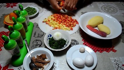 طريقة إعداد سلاطة مفورة في الكسكاس - سلاطة الخضار - Salad Mfawra