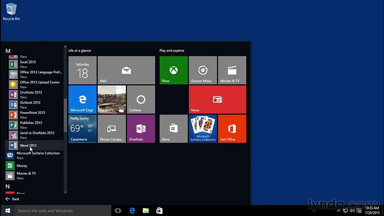 Windows 10 Tutorial for Beginners 16 Pinning
