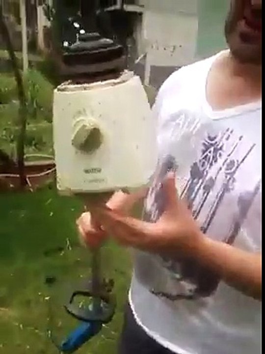 Ev yapımı Çim biçme makinası