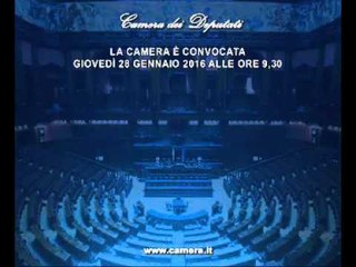 Roma - Camera - 17^ Legislatura - 557^ seduta (28.01.16)
