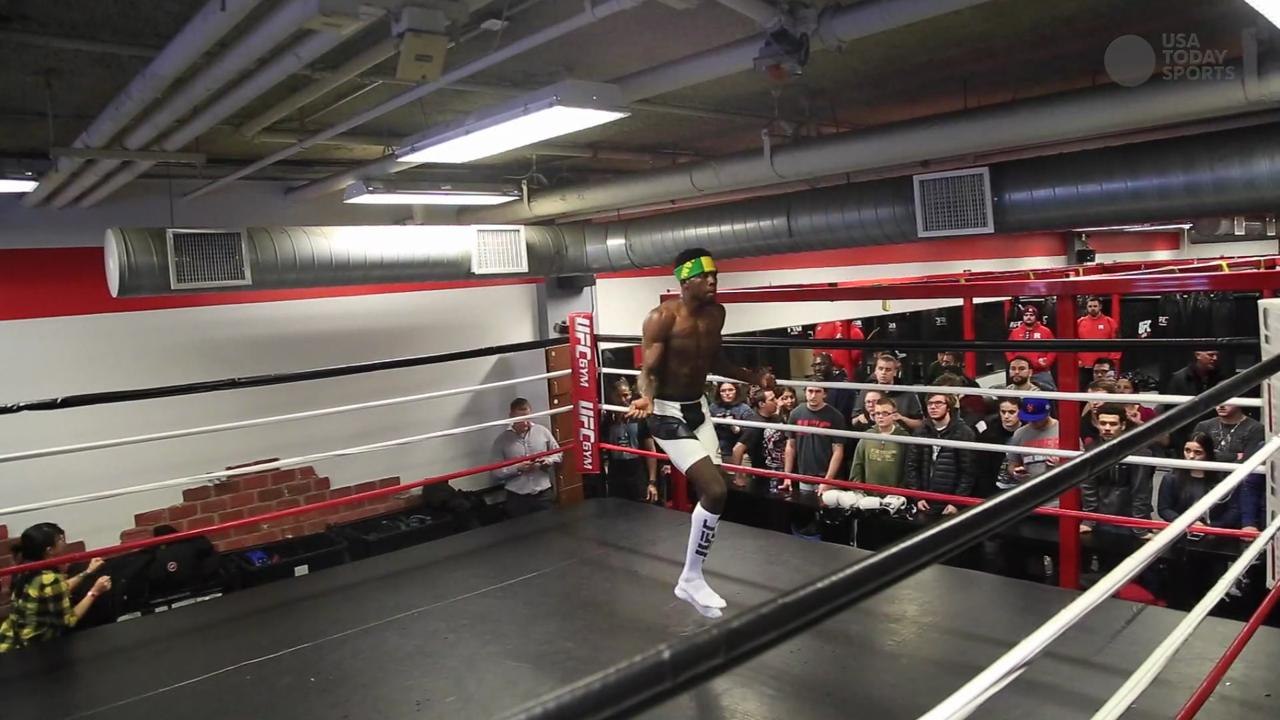 UFC Fight Night in Newark open workout highlights