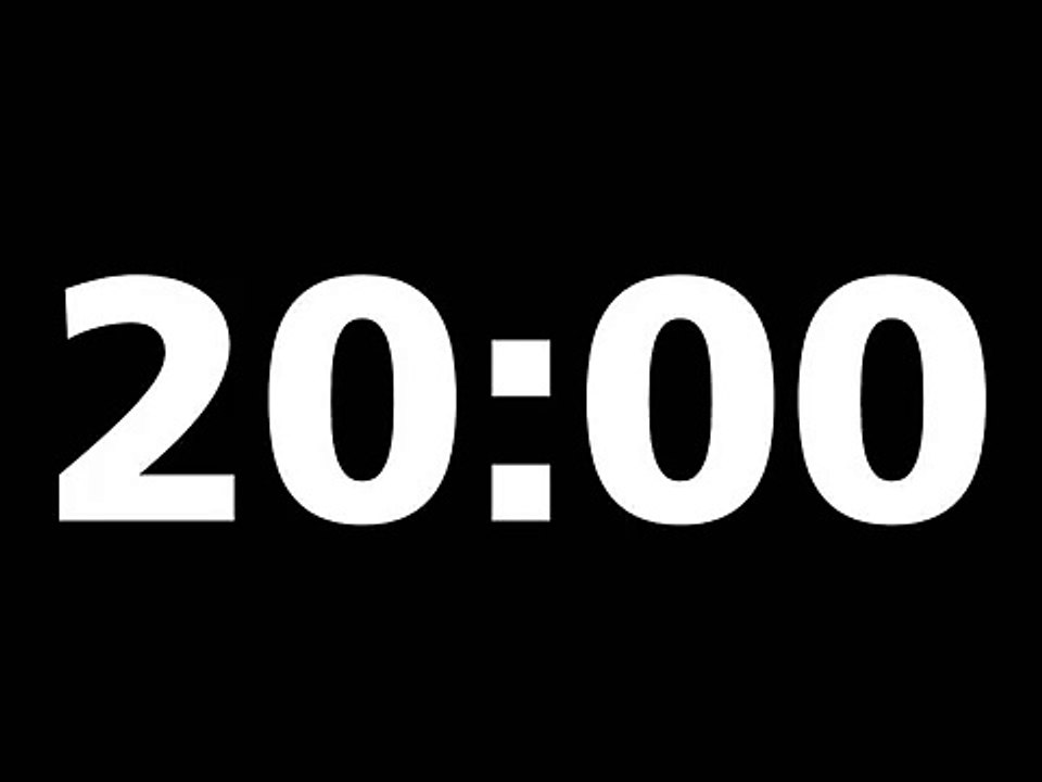20 Minuten Countdown