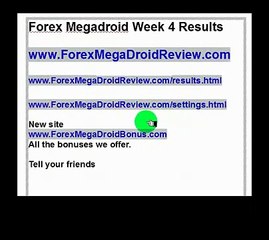 FOREX MEGADROID Week 4 Results