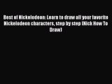 (PDF Download) Best of Nickelodeon: Learn to draw all your favorite Nickelodeon characters