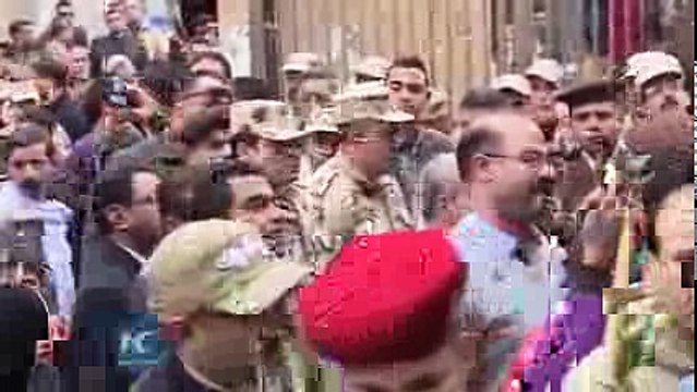 RAW_ Funeral of popular commander killed in Sinai explosion -