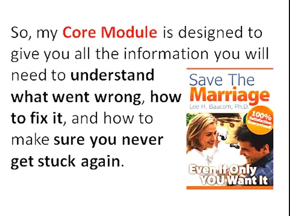 Save The Marriage System