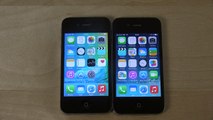 iPhone 4S iOS 9 Beta vs. iPhone 4 iOS 7 - Which Is Faster? (4K)