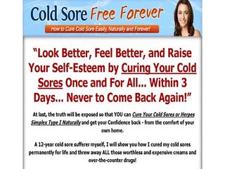 Cold Sore Free Forever