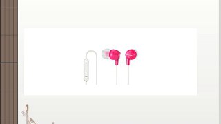Sony DR-EX12iP - Auriculares in-ear (con micr?fono control remoto integrado) rosa
