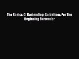 The Basics Of Bartending: Guidelines For The Beginning Bartender  Free Books