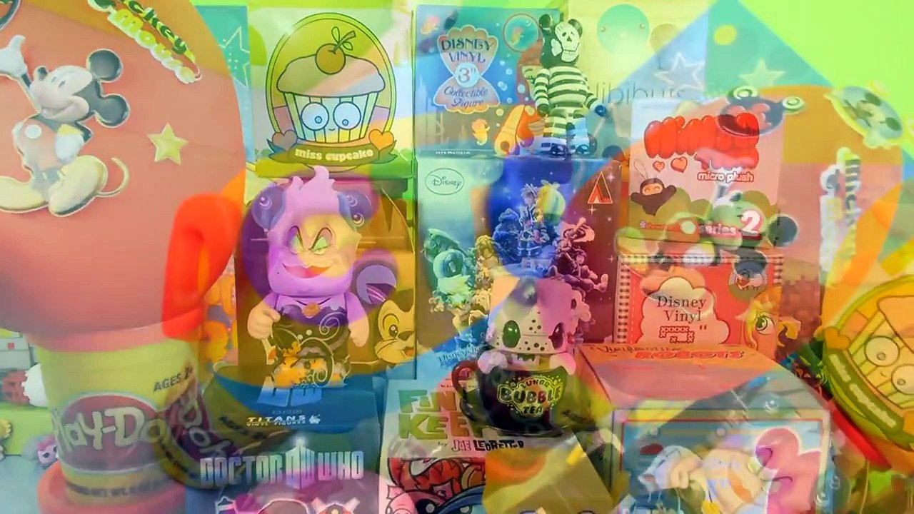 Play Doh Surprise Eggs BFFS Kingdom Hearts Disney Vinylmations DCTC Toys Playdough EGG Videos