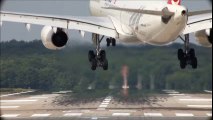 Extreme Crosswind Landing - Turkish Airlines Airbus A330 Drift ( HD )  Crosswind Landing
