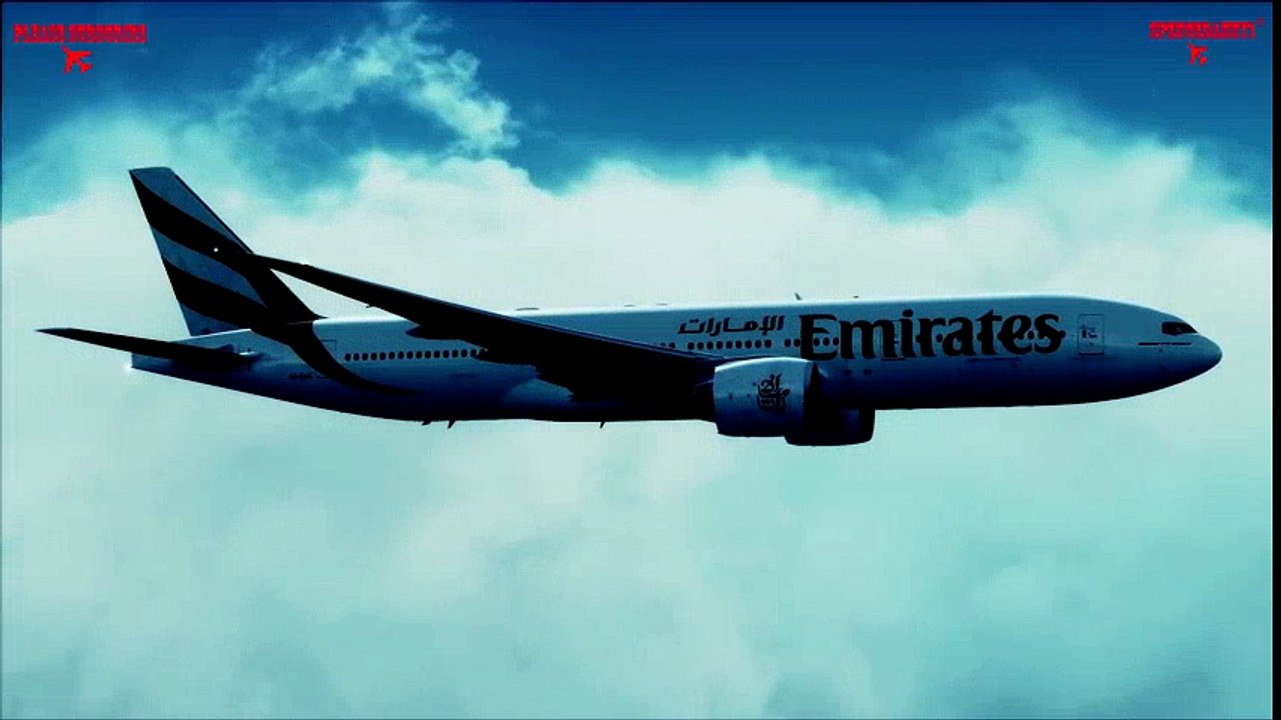 Realistic Flight Simulator X, Emirates Boeing 777 Cross Wind Landing in Anchorage  Crosswind Landing