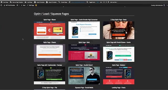 How to create web sites wp Profit Builder