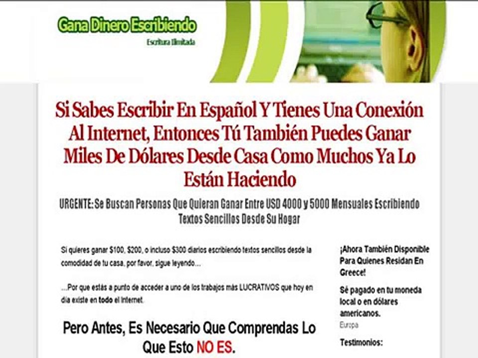 Gana Dinero Escribiendo
