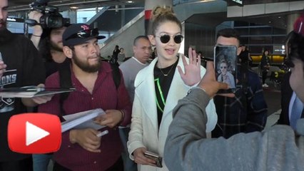 (VIDEO) Gigi Hadid STUNS At LAX Airport